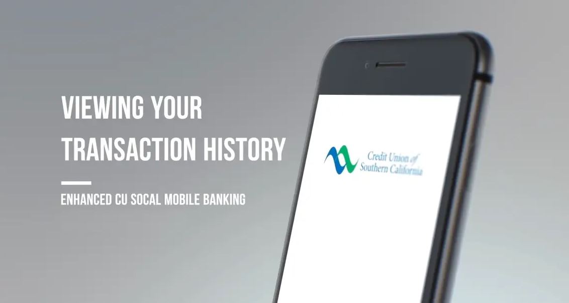 Learn how to view your transaction history on CU SoCal's new Mobile Banking app coming summer 2020.